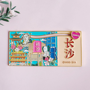 Aimants de réfrigérateur personnalisés 2D/3D, série de villes personnalisées, aimants de réfrigérateur en métal, logo exclusif, aimants de réfrigérateur cadeaux - Product Image 1