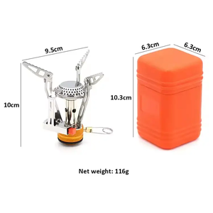 Mini réchaud portatif <span class=keywords><strong>ultra</strong></span> léger d'extérieur réchaud de pique-nique de tête de réchaud à <span class=keywords><strong>gaz</strong></span> tout-en-un - Product Image 2