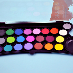 <span class=keywords><strong>Peinture</strong></span> à l'aquarelle solide 24 couleurs de haute qualité et non toxique pour les enfants - Product Image 2