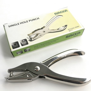 Perforateur de papier métallique de qualité, design classique, bon prix, 6 feuilles, mini, pour bureau, couleur argent, 6 mm, avec 1 trou de perforation - Product Image 5