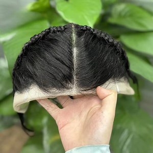 วิกผมถักเปียแบบเรมี่แท้จากบราซิล  จัดเรียงเกล็ดผม  วิกผมแท้แบบผูกเชือก  ขนาด 13x4  วิกผมหน้าผากแบบลูกไม้สั่งทำพิเศษ  ท็อปเปอร์ผมแท้แบบคาดศีรษะ - Product Image 1