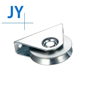 JY cancello scorrevole porta accessorio ruota universale con supporto esterno V scanalatura semicircolare pista Design con 1 cuscinetto - Product Image 3
