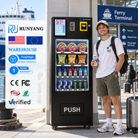 Distributeur automatique de boissons RUNYANG avec accepteur de pièces, écran tactile 10,1 pouces, pour aliments et boissons