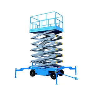 Warehouse Equipment Aerial Scissor Work Platform Electric Cargo Lift Platform Man Lift Platform