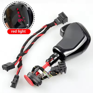 Pomello del cambio auto in alluminio con manico in pelle cambio elettronico per VW Golf Mk6 MK7 B7 Passat <span class=keywords><strong>CC</strong></span> Skoda Octavia Polo SEAT LEON - Product Image 3