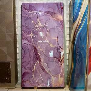 <span class=keywords><strong>Plaque</strong></span> murale décorative en <span class=keywords><strong>PVC</strong></span> pour panneau mural marron TV à <span class=keywords><strong>effet</strong></span> de <span class=keywords><strong>marbre</strong></span> imperméable et brillant - Product Image 6