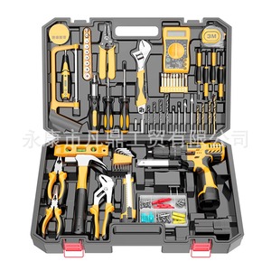 Kit de Herramientas Eléctricas Inalámbricas de Fábrica, Incluye Taladro Combinado, Juego de Llaves Manuales y Otras Herramientas para Mejoras del Hogar 202 - Product Image 2