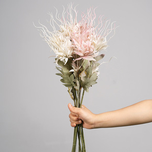 Composition florale artificielle d'épiphyllum à tige unique, pétales en PVC, accessoire décoratif de mariage, décoration de style ancien à tenir à la main - Product Image 3