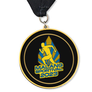 Médaille de médaillon de sport <span class=keywords><strong>miraculeuse</strong></span> en plastique en caoutchouc de silicone souple pvc personnalisé avec ruban - Product Image 4