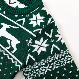 เสื้อกันหนาวเด็ก แบรนด์ Ins Boutique สำหรับฤดูใบไม้ร่วงและฤดูหนาว แขนยาว ผ้าฝ้ายถักลายการ์ตูน สำหรับเด็ก  ลายคริสต์มาส - Product Image 5