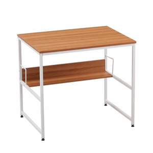 Tavolo da Conferenza Moderno di Facile Montaggio, Rotondo o Quadrato, in MDF+Metallo, Scrivania per Ufficio e Formazione - Product Image 3