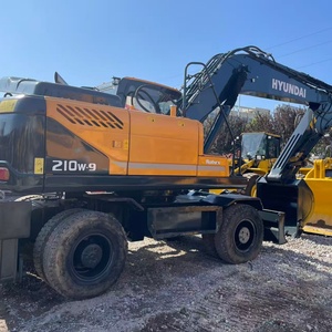 Excavadora de ruedas Hyundai 210W-9 usada de Corea, excavadora de orugas hidráulica de 21 toneladas, excavadora de orugas Hyundai 210W-9 usada en venta - Product Image 2