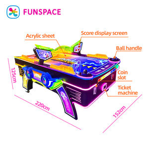 Indoor amusementspeelhal, entertainmentapparaat, muntautomaat, arcade-spelautomaat, airhockeytafel - Product Image 4