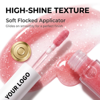 Gloss à lèvres repulpant transparent scintillant haute brillance, huile à lèvres hydratante volumisante, fabricant en marque blanche