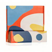 Boîte d'emballage en carton ondulé blanc personnalisée avec logo imprimé, boîte pliante en papier, utilisée pour l'emballage de cadeaux