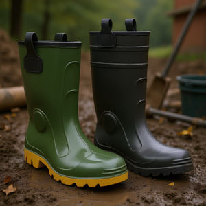 Botas de Seguridad de PVC Verde Ttake Tronchetto Talla 44 Para Sole - Product Image 3
