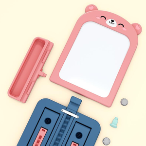 Planche à <span class=keywords><strong>dessin</strong></span> portable réglable pour bébés, jouet en plastique, thème <span class=keywords><strong>de</strong></span> petit ours, accessoire pour enfants - Product Image 6