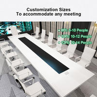 Zitai Bureau de réunion de luxe haut de gamme Table de conférence au design moderne pour 8 10 12 16 personnes pour la salle de réunion du conseil de l'hôtel
