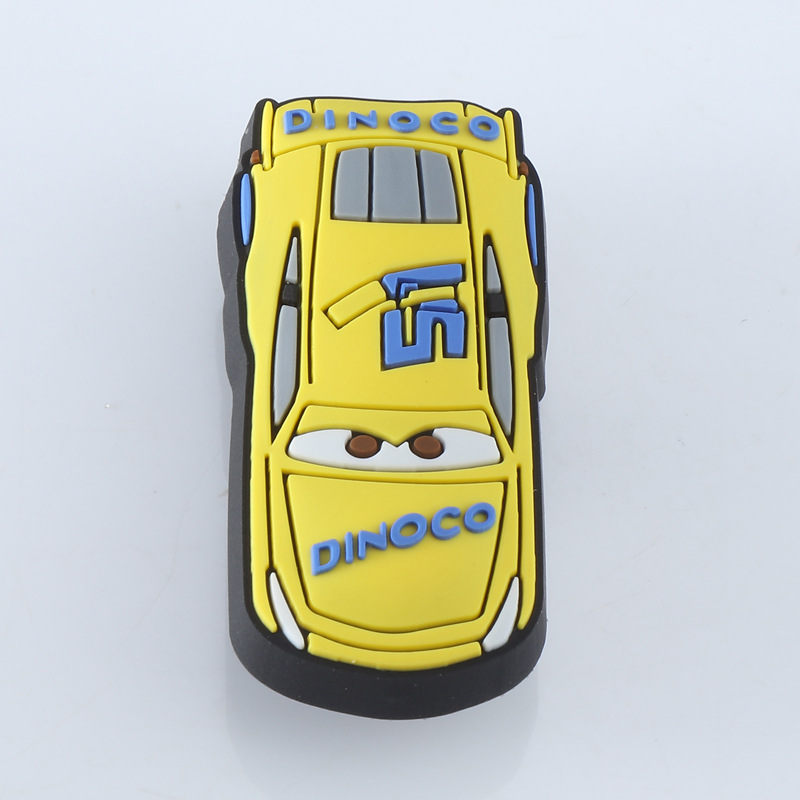 Yellow racing car