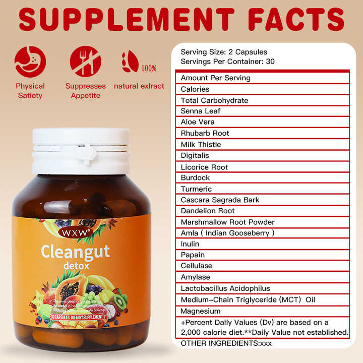 Excellent Price Weight Loss Capsules Colon Cleanse Pills Capsules Detox Healthcare Probiotics Capsules Supplement
