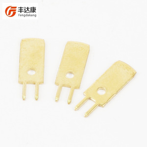 Conector Recto Fengdakang de Latón Chapado en Oro para Placa de Circuito Impreso, Terminal Antideslizante con Posicionamiento - Product Image 3