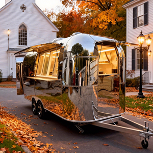 Remolque de Comida Móvil para Pizza, Hot Dogs, Hamburguesas, <span class=keywords><strong>Doner</strong></span> <span class=keywords><strong>Kebab</strong></span>, Pollo Frito, Camión de Comida con Parrilla, Freidoras y Estufa - Product Image 4