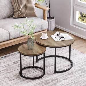<span class=keywords><strong>Table</strong></span> <span class=keywords><strong>basse</strong></span> <span class=keywords><strong>ronde</strong></span> à vent <span class=keywords><strong>industrielle</strong></span> moderne personnalisée pour la maison, le salon, la chambre à coucher, les meubles de café - Product Image 2