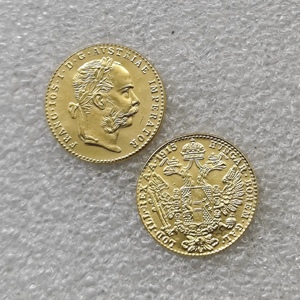 Pièces de monnaie commémoratives de style antique de 1 Ducat d'Autriche de 1915, cadeaux, décoration de la maison - Product Image 1