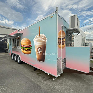 Camion de restauration en acier inoxydable 2025, OEM, entièrement équipé, remorque alimentaire - Product Image 1