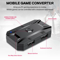 Nouveau Clavier Gaming Rétroéclairé RVB TF950 5-en-1 à une Main 40 Touches avec Souris, Tapis de Souris, Convertisseur et Support de Téléphone pour PC Gamer