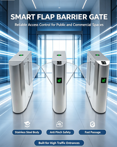 Tornello a Barriera a Scomparsa con <span class=keywords><strong>Apertura</strong></span> Rapida 0.3s, Anti-Pizzicamento, Controllo Accessi, Riconoscimento Facciale, in Acciaio Inossidabile per Uffici, Centri Commerciali, Stazioni - Product Image 6