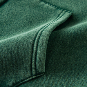 Haut à capuche décontracté pour enfants, personnalisé par le fabricant, en molleton de coton écologique, imperméable, respirant, à manches évasées et effet délavé - Product Image 2
