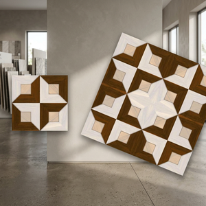 Carreaux de sol en céramique marron de marque Vistaar 300x300mm Digital 12x12 Glazed 30x30 Prêt pour l'exportation depuis l'usine indienne de Foshan - Product Image 2