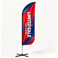 Obtenez un mât de drapeau durable avec une bannière en tissu polyester imprimée par transfert thermique