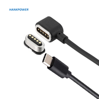 Cable de carga de 5 pines para reloj inteligente, conector magnético de 5 pines, resistente al agua, de fábrica, OEM