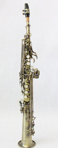 FOCUS <span class=keywords><strong>Saxophone</strong></span> soprano droit vintage plat BB de niveau débutant de haute qualité avec instrument accessoire pour nouveaux joueurs - Product Image 5