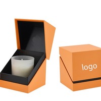 Boîtes Cadeaux de Luxe Recyclables pour Bougies avec Logo Personnalisé Marquage à Chaud Mat Laminage & Gaufrage Emballage en Papier pour Bougies