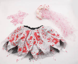 Disfraz de Novia Fantasma Sangrienta para Niñas, con Falda Tutú, Velo, Diadema y Guantes, para Halloween, Cosplay de Zombi, Fiesta de Disfraces - Product Image 3