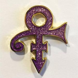 Pin esmaltado con símbolo de artista Prince, muestra gratis, Pin esmaltado personalizado, sin mínimo de Metal, esmalte duro suave, Pin de solapa con purpurina púrpura - Product Image 4