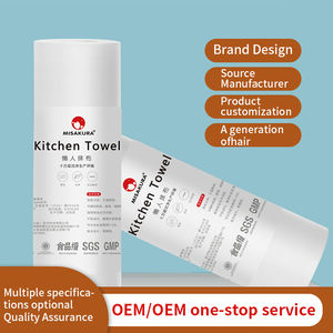 منشفة تنظيف للاستعمال مرة واحدة-خرقة كسولة جافة ورطبة استخدام مزدوج-لفة للاستعمال لمرة واحدة - Product Image 4