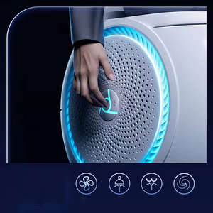 โถสุขภัณฑ์อัจฉริยะแบบตั้งพื้น เซรามิก พร้อมฝาเปิดอัตโนมัติ รุ่น HD-T512 ประหยัดพื้นที่ - Product Image 4