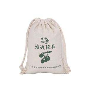 Bolsa de Compras de Algodón con Estampado Hecho a Mano, Bolsas de Tela de Lujo con Cordón Blanco Personalizado para Empaque, Bolsos con Logotipo - Product Image 1