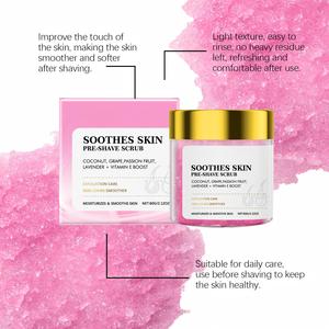 Exfoliante Pre-Afeitado para Eliminar el Vello 60g, Marca Privada OEM, Aloe y Menta, Exfolia, Hidrata, Sin Irritación, Vegano - Product Image 4