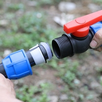 Raccord de compression rapide pour l'irrigation des terres agricoles, en polyéthylène, 1/2 pouce, 3/4 pouce, 1 pouce, à 20, 25, 32 mm, en forme de T verrouillable