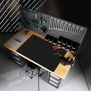 Tapis de cuisine en silicone de qualité alimentaire de grande taille personnalisé, couleur noire, antidérapant, facile à nettoyer, pour plan de travail - Product Image 5