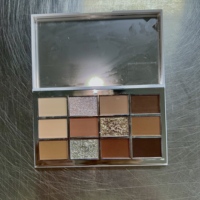 Palette de fards à paupières pressés personnalisable 12 couleurs, fini mat, métallique, scintillant, waterproof, haute pigmentation