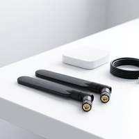 Antenne omnidirectionnelle pliable en caoutchouc 9dBi 5G 4G LTE à gain élevé 700-2700MHz avec connecteur SMA mâle