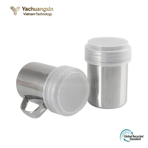 Stainless Steel Portable Foldable Powder Dispenser with Lid Leak Proof Dishwasher Safe Daily Use Seasoning <b>Container</b> - Product Image 3