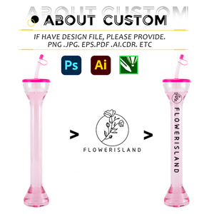 Ý tưởng quà tặng tùy chỉnh dùng một lần trong suốt ly nhựa có nắp đậy Vật liệu vật nuôi cá nhân nhựa uống ly với biểu tượng tùy chỉnh - Product Image 3