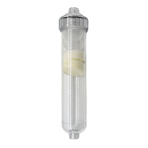 Boîtier de <span class=keywords><strong>filtre</strong></span> rechargeable entièrement transparent T33 pour purificateurs d'eau avec coton filtrant intégré - Product Image 1